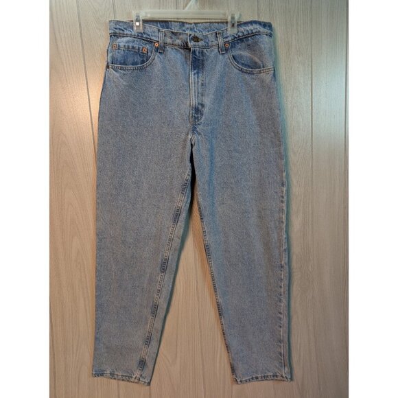Vintage Levi's 550 Jeans Men 38x32 Light Wash Relaxed Fit Tapered Leg 90s - Picture 1 of 8